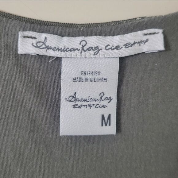 American Rag Women's Dusty Olive Green Racerback Tank Top - Picture 4 of 14